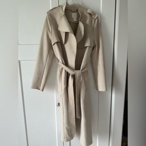 H&M faux suede trench- like new